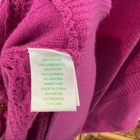 Lilly Pulitzer Open Front Wool Blend Cardigan - M/L - Picture 5 of 5